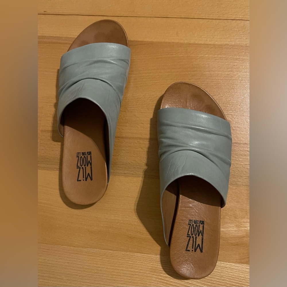 Miz Mooz Aria Women’s Aquamarine Comfort Sandal Sz. 38 (US 7.5-8) - Picture 6 of 9
